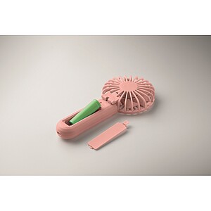 Portable foldable fan, baby pink