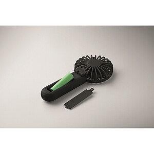 Portable foldable fan, black