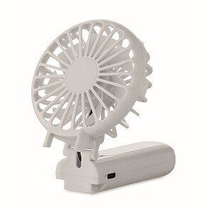 Portable foldable fan, white