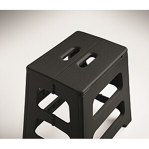 Portable foldable stool, black