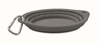 Portable pet bowl 350 ml, stone grey