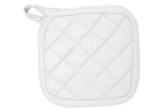 Pot Holder, 100% cotton, heat resistant. 21 x 21 cm. White