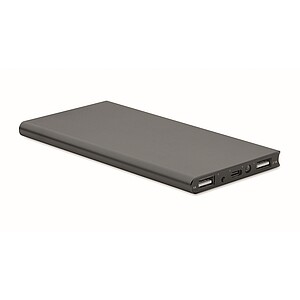 Power bank 8000 mAh, titanium