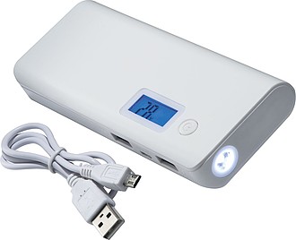 Power bank with a capacity of 10.000 mAH