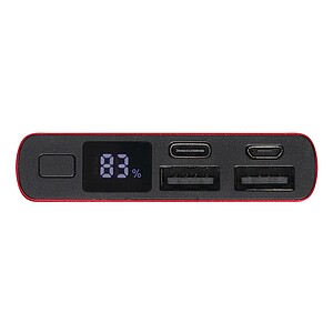 Powerbank 10.000 mAh, red