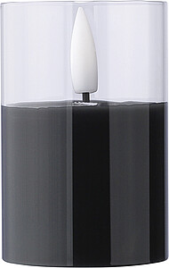 PP LED candle Serin, black