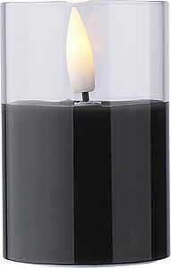 PP LED candle Serin, black