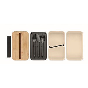 PP lunch box, beige