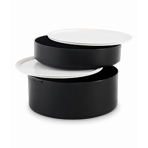 PP two-tier lunch box 950 ml, black