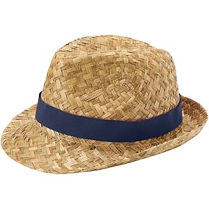 Pricus straw hat, navy