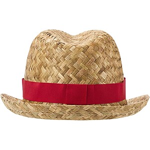 Pricus straw hat, red