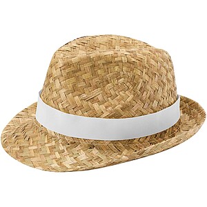 Pricus straw hat, white