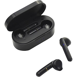 Prixton TWS157 earbuds, solid black
