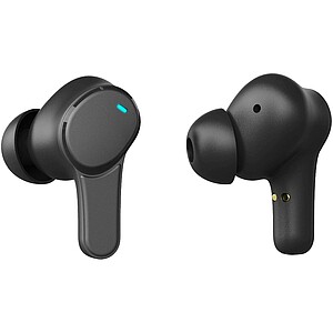 Prixton TWS159 ENC and ANC earbuds, solid black