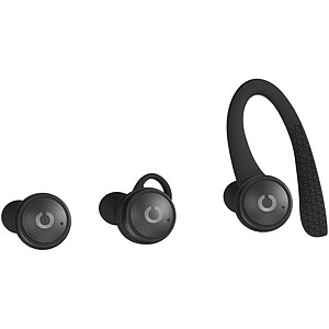 Prixton TWS160S sport Bluetooth® 5.0 earbuds, solid black