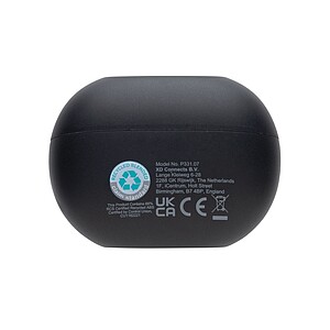 Prolink RCS recycled plastic hybrid ANC/ENC earbud, black