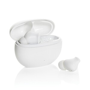 Prolink RCS recycled plastic hybrid ANC/ENC earbud, white