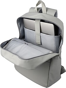 PU 15 inch laptop backpack Felicia, grey
