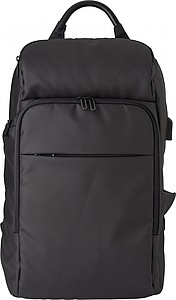 PU (600D) backpack with pockets at the front