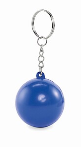 PU ball shape key ring, blue