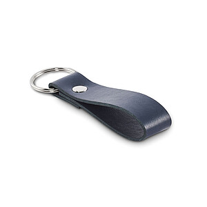 PU loop key ring, french navy