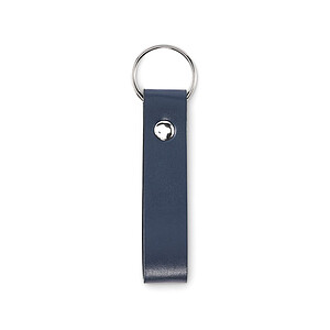 PU loop key ring, french navy