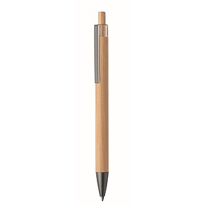 Push button bamboo pen, wood