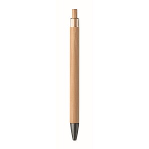 Push button bamboo pen, wood