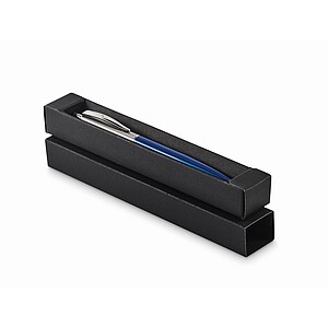 Push button pen in box, blue