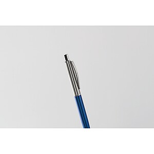 Push button pen in box, blue