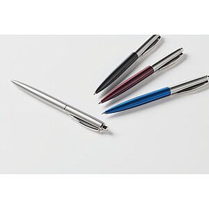 Push button pen in box, blue