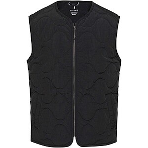 Quartz GRS recycled unisex quilted bodywarmer, solid black