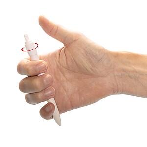 Quill GRS certified RABS anti stress/ stress relief pen, white