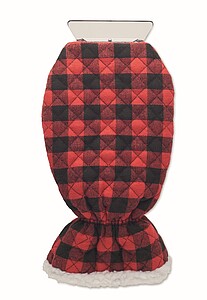 Quilted ice scraper glove