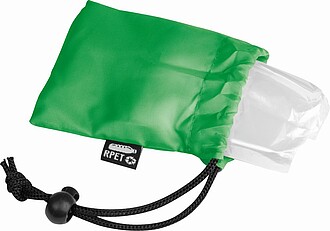 Rain ponch made from RPET