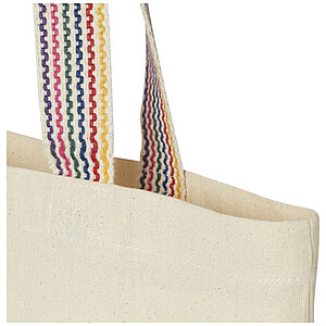 Rainbow 180 g/m2 recycled cotton tote bag 5L
