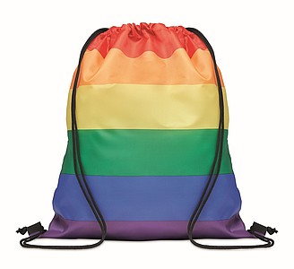 Rainbow RPET drawstring bag