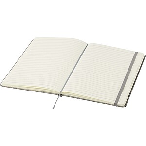 Ramona A5 cotton notebook, grey