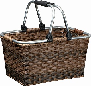 Rattan shopping basket