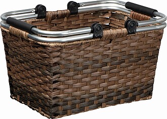 Rattan shopping basket