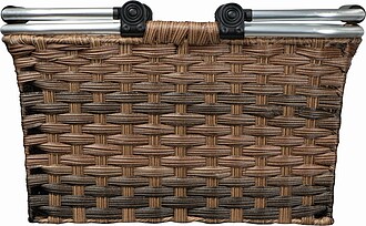 Rattan shopping basket