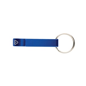 RCS recycled aluminum bottle and can opener, blue