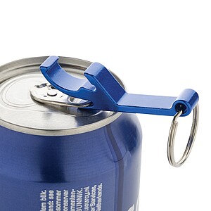 RCS recycled aluminum bottle and can opener, blue