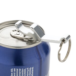 RCS recycled aluminum bottle and can opener, silver