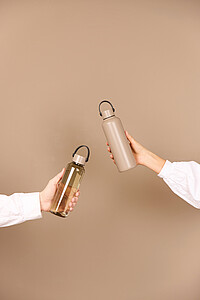 RCS recycled bottle 600 ml, greige