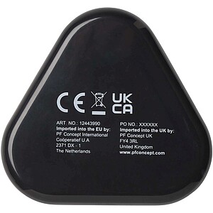 Rebel earbuds with recycled plastic storage box, solid black