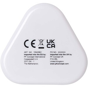 Rebel earbuds with recycled plastic storage box, white