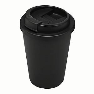 Rec. Travel mug "Re-Use", 300ml. black