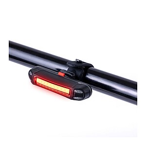 Rechargeable bicycle light, black
