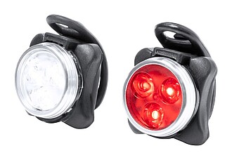 Rechargeable bicycle light set